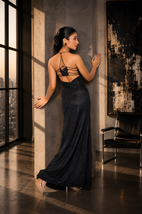 Elegant Lace Evening Maxi Dress for Women