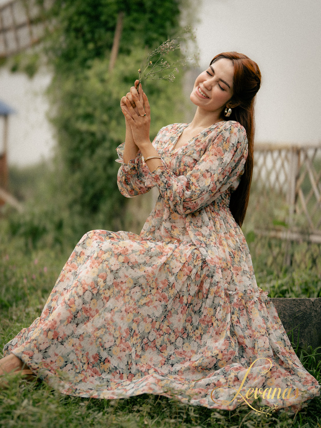 looming Meadow Maxi Dress | Morning Dew Collection